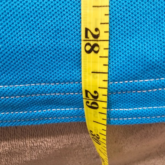 Tommy Bahama Islandzone Mens Large teal Supima Cotton Polo Shirt Big Fish Logo - Picture 5 of 6